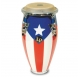 Latin Percussion Konga Mini Tunable - Puerto Rico flag