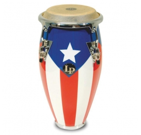 Latin Percussion Konga Mini Tunable - Puerto Rico flag