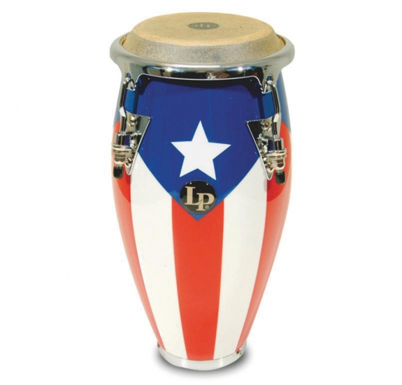 Latin Percussion Konga Mini Tunable - Puerto Rico flag