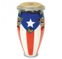 Latin Percussion Konga Mini Tunable - Puerto Rico flag