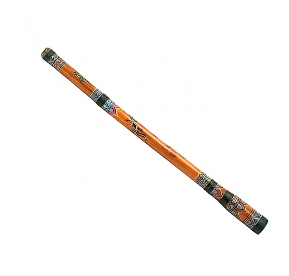 Painted bamboo didgeridoo