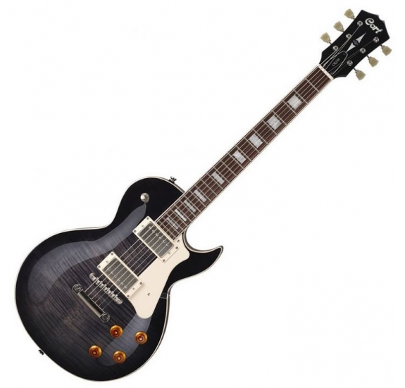 Cort Co-CR250-TBK electric guitar - Transparent Black