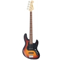 FGN Bass Guitar, Boundary Mighty Jazz, 3-Tone Sunburst