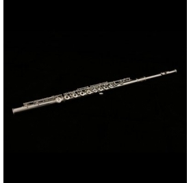 L.A.Ripamonti FL4270SEB C flute - Silver plated, Low B, open holes