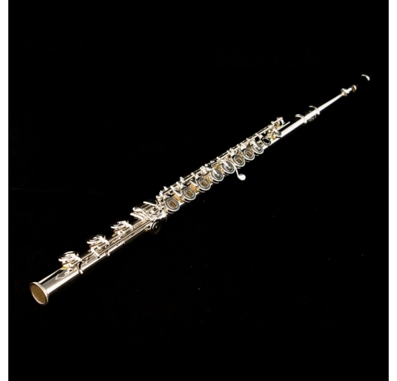 L.A.Ripamonti R1000SOIB C flute - Solid silver body, open holes