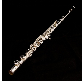 L.A.Ripamonti R801SEO transverse C flute - Silver busing, open holes