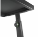 Gravity DJ-asztal – hangszó és laptop tálcával, állítható magassággal, összecsukható, fekete