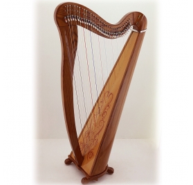 Mahogany 34 String Celtic Harp