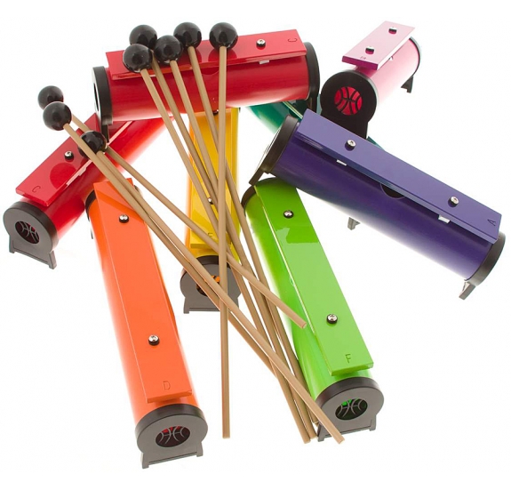 Resonator bells - Chime bar set Boomwhackers színekben