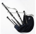 McCallum P0 All Black Poly Bagpipes