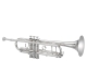 Jupiter JTR-1110RSQ silver-plated Bb trumpet