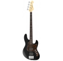 FGN Bass Guitar, J-Standard Mighty Jazz Black, Bag