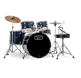 MAPEX Drumset, Tornado, Stage, Royal Blue, cymbals included