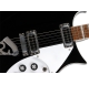 RICKENBACKER Electric Guitar, 620, Jetglo, Case