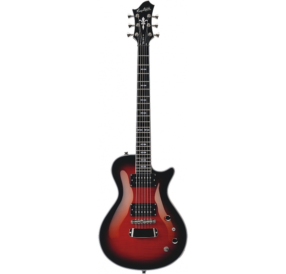 HAGSTROM Electric Guitar, Ultra Swede, Burgundy Burst