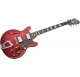 HAGSTROM Electric Guitar, Alvar, Wild Cherry Transparent