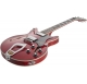 HAGSTROM Electric Guitar, Alvar, Wild Cherry Transparent