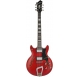 HAGSTROM Electric Guitar, Alvar, Wild Cherry Transparent