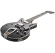 HAGSTROM Electric Guitar, Alvar, Black