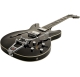 HAGSTROM Electric Guitar, Tremar Viking Deluxe, Black Gloss