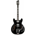 HAGSTROM E-gitár, Tremar Viking Deluxe, Black Gloss