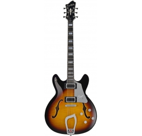 HAGSTROM Electric Guitar, Super Viking, Tobacco Sunburst