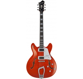 HAGSTROM Electric Guitar, Super Viking, Mandarin Flame