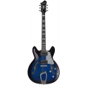 HAGSTROM Electric Guitar, Super Viking, Dark Baltic Sea Flame