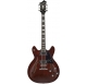 HAGSTROM Electric Guitar, Super Viking, Transparent Brown