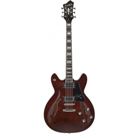 HAGSTROM Electric Guitar, Super Viking, Transparent Brown