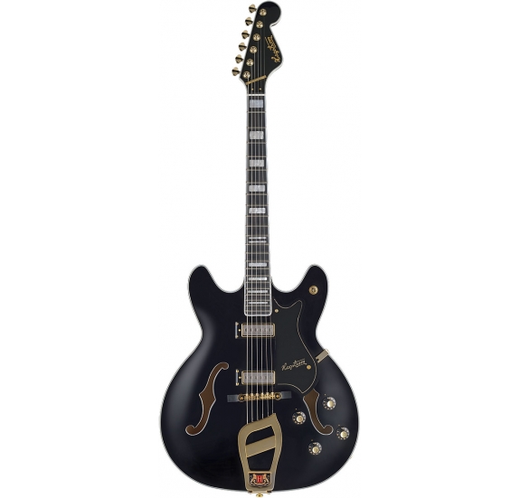 HAGSTROM Electric Guitar, 67' Vinking, Black Gloss