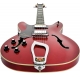 HAGSTROM Electric Guitar, Viking, Transparent Cherry, Left-hand