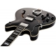 HAGSTROM Electric Guitar, Viking, Black, Left-hand