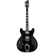HAGSTROM Electric Guitar, Viking, Black, Left-hand