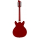 HAGSTROM Electric Guitar, Viking DLX, Wild Cherry Transparent, 12-string