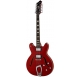 HAGSTROM Electric Guitar, Viking DLX, Wild Cherry Transparent, 12-string