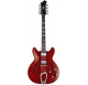 HAGSTROM Electric Guitar, Viking DLX, Wild Cherry Transparent, 12-string