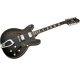 HAGSTROM Electric Guitar, Viking DLX, Black Gloss, 12-string