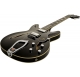 HAGSTROM Electric Guitar, Viking DLX, Black Gloss, 12-string