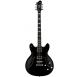 HAGSTROM E-gitár, Viking Baritone DLX, Black Gloss