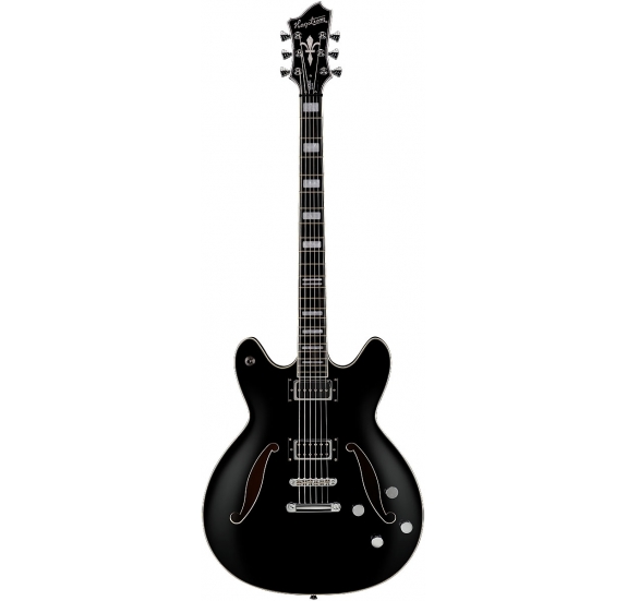 HAGSTROM E-gitár, Viking Baritone DLX, Black Gloss