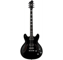 HAGSTROM E-gitár, Viking Baritone DLX, Black Gloss