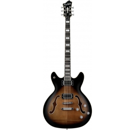 HAGSTROM Electric Guitar, Viking Baritone DLX, Cosmic Blackburst