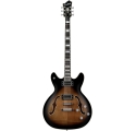 HAGSTROM Electric Guitar, Viking Baritone DLX, Cosmic Blackburst