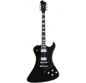 HAGSTROM Electric Guitar, Fantomen Custom, Black Gloss