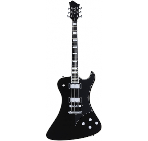 HAGSTROM Electric Guitar, Fantomen Custom, Black Gloss