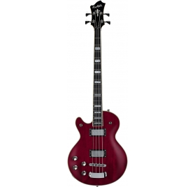 HAGSTROM Bass Guitar, Swede, Wild Cherry Transparent, Left-hand