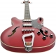 HAGSTROM Bass Guitar, Viking, Wild Cherry Transparent