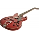 HAGSTROM Bass Guitar, Viking, Wild Cherry Transparent