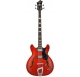 HAGSTROM Bass Guitar, Viking, Wild Cherry Transparent